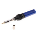 3-in-1 Cordless Gas Solder Iron Welding Pen Burner Butane Blow Torch Blue