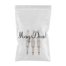 3pcs Spring End to 6.5mm 1/4" Male Adapter Microphone Mono Audio Connector