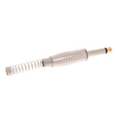 3pcs Spring End to 6.5mm 1/4" Male Adapter Microphone Mono Audio Connector