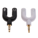 2Piece 3.5mm Stereo Splitter Audio to Mic Headset Jack Plug Y Adapter Plug