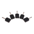 5Pcs 6.35mm Male to 6.5mm 2 Female Jack Stereo Splitter Adaptor Connector
