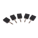 5Pcs 6.35mm Male to 6.5mm 2 Female Jack Stereo Splitter Adaptor Connector