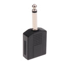 5Pcs 6.35mm Male to 6.5mm 2 Female Jack Stereo Splitter Adaptor Connector