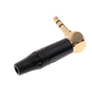 Gold-plated 3.5mm Plug AUX Audio Headphone Adapter 90 Degree Right Angle Adapter
