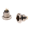 2Pcs 16mm 3 Pin Aviation Plug XLR Socket Male Panel Metal Connector GX16-3