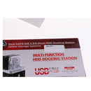 External Dual Port HDD Docking Station USB Hub Card Reader for 2.5"/3.5" HDD/SSD