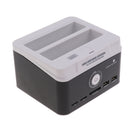 External Dual Port HDD Docking Station USB Hub Card Reader for 2.5"/3.5" HDD/SSD