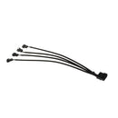 Practical 1To4 Way Splitter Sleeved 4-Pin PWM Connector Fan Extension Cable - 1 pack