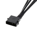 Practical 1To4 Way Splitter Sleeved 4-Pin PWM Connector Fan Extension Cable - 1 pack