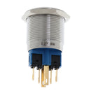 Metal LED 22mm 1NO 1NC Start Horn Button Push Button Switch 24V Pack of 1