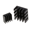 2Pack Black Aluminum Heat Sink Cooling HeatSink Radiator For Raspberry Pi