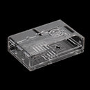 ABS Protective Case Shell Enclosure Box +Cooling Fan For Raspberry Pi 3 B Transparent