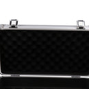 14-Bay Aluminum 2.5-inch / 3.5-inch Hard Drive Protective Storage Box with Lock - Moisture Proof, Water Resistant, Static Proof, Perfect for Media Offices, Photography, Graphic Design - Silver