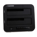 SATA Dual Bay External Hard Drive Docking Station Clone Base for 2.5/3.5