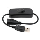 USB Etension Cable with on/off Rocker Switch Power Control Toggle for LED
