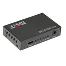 4K 1080P 3D Mini 4 Port HDMI Splitter Switcher 1 in 4 out Distributor Splitter Black
