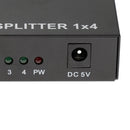 4K 1080P 3D Mini 4 Port HDMI Splitter Switcher 1 in 4 out Distributor Splitter Black