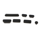 Silicone Anti-Dust Port Plug Cover Stopper Set for Xiaomi Air 12.5/13.3''Black