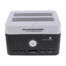 USB 3.0 to SATA HDD SSD 2.5''/3.5'' Dual Bay External Hard Drive Docking HUB Reader for Desktop ?No Power Cord?