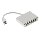 Type C OTG 3.0 to TF /SD/CF Cards Reader Adapter Aluminium Alloy Super Speed