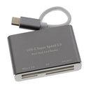 Type C OTG 3.0 to TF SD CF Cards Reader Adapter Aluminium Alloy Super Speed
