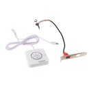 Desktop Computers Case Power Supply on/off Reset Button Switch with Dual USB White
