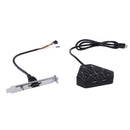 Desktop Computer Case Power Supply on/off Reset Button Switch with Dual USB Black