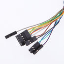 Desktop Computer Case Power Supply on/off Reset Button Switch with Dual USB Black