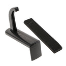 Plastic Headphone Headset Hanger Holder Wall PC Monitor Stand Hook Sticky-Black