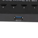 USB 3.0 Sharing Selectors Switch KVM 4 Port HUB For PC Scanner Printer Black