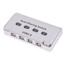 4 Ports USB 2.0 Auto Sharing Switch HUB Selector for Printer/HDD/Flash Drive
