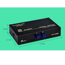 2Ports USB Manual Sharing Switch HUB Selector for Printer/HDD Drive
