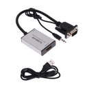VGA Male to HDMI Female 1080p Cable Converter Adapter for HDTVs, monitors,pc