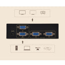 Universal 2In 2Out VGA Swicth Box with Manual Switch Button Sup 1920*1440 for PC Host