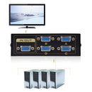 4 Port VGA Button Manual Switch Box 4 In 1 Out for Projector TV Monitor