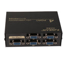 4 Port VGA Button Manual Switch Box 4 In 1 Out for Projector TV Monitor