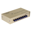 8 Port VGA Button Manual Switch Box 8 In 1 Out for Projector TV Monitor