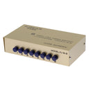 8 Port VGA Button Manual Switch Box 8 In 1 Out for Projector TV Monitor