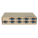 8 Port VGA Button Manual Switch Box 8 In 1 Out for Projector TV Monitor