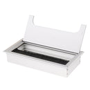 16*8cm Aluminum Grommet Cable Wire Hole Cover Holder for Computer Desk Table