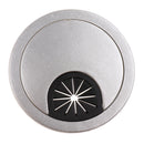 1 Piece of Cable Entry Cap 60mm Plastic PC Computer Desk Hole Cover Grommet - Gray