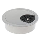 1 Piece of Cable Entry Cap 60mm Plastic PC Computer Desk Hole Cover Grommet - Gray