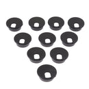 Black Computer Desk Grommet Kit 35mm Wire Organizer for Office Cord Management (10 Pack)