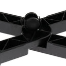 CPU Rolling Stand X Adjustable Width Desktop Computer Case Holder Cart-Black