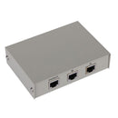 2Ports Button Network Switch Splitter Hub 2-In 1-Out or 1-In 2-Out 100M/10M