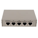 4 Ports Button Network Switch Splitter Hub 4-In 1-Out or 1-In 4-Out 100M/10M