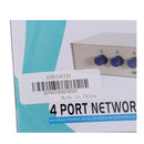 4 Ports Button Network Switch Splitter Hub 4-In 1-Out or 1-In 4-Out 100M/10M