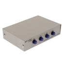 4 Ports Button Network Switch Splitter Hub 4-In 1-Out or 1-In 4-Out 100M/10M