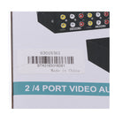 4-Way AV Switch RCA Switcher 4 In 1 Out Composite Video L/R Audio Selector Box