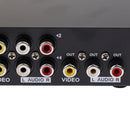 4-Way AV Switch RCA Switcher 4 In 1 Out Composite Video L/R Audio Selector Box
